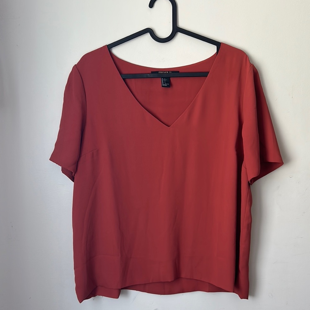 Forever 21 blouse - Burnt Orange - Size L